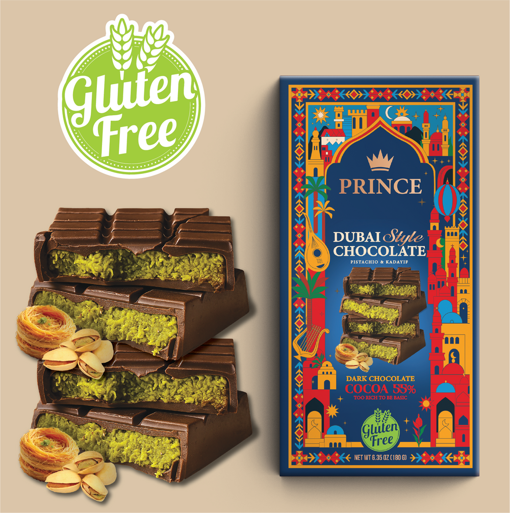 Prince Dubai Chocolate Style "Dark" 180 Grams